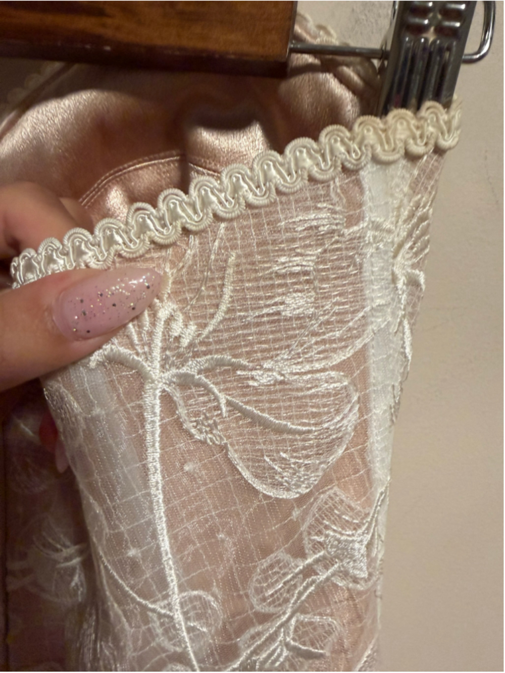 Nadine Merabi Olivia Dress White Bridal Strapless- Size Small - Picture 9 of 12